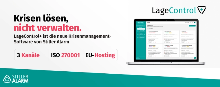 LageControl+: Digitale Krisenmanagement-Software | Stiller Alarm